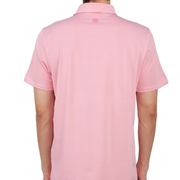 G/FORE Men's Large Feeder Stripe Tech Jersey Polo AZA MSRP $120 - Picture 3 of 11